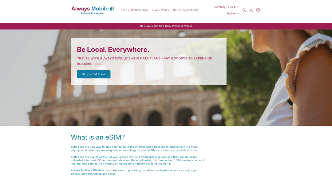 Always Mobile website