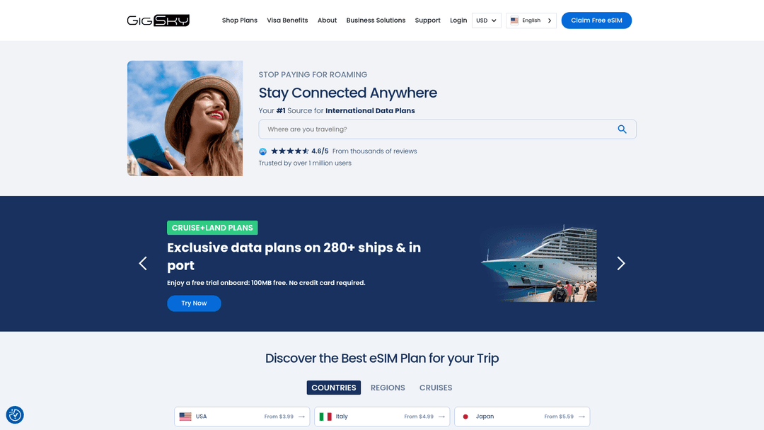 GigSky website