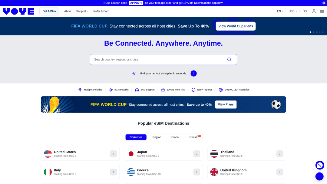 VoyeGlobal website