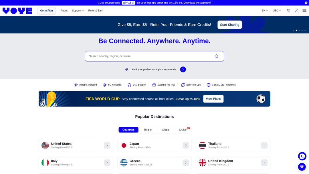 VoyeGlobal website