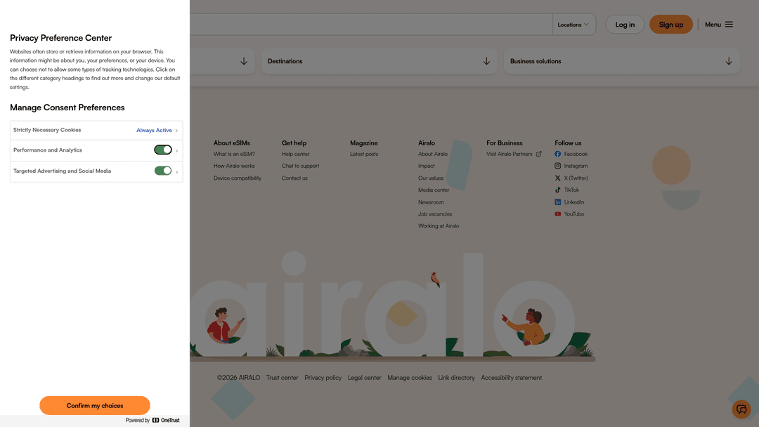 Site web Airalo