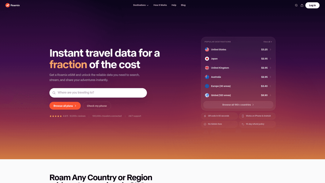 Roamix website