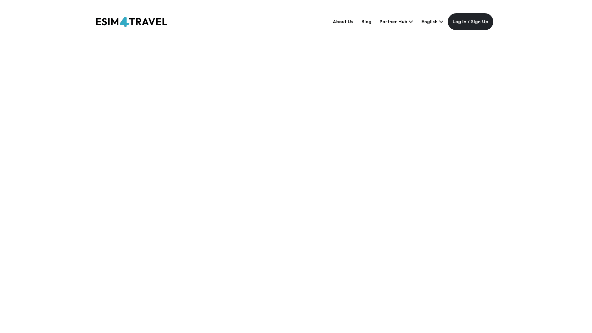 esim4travel website screenshot