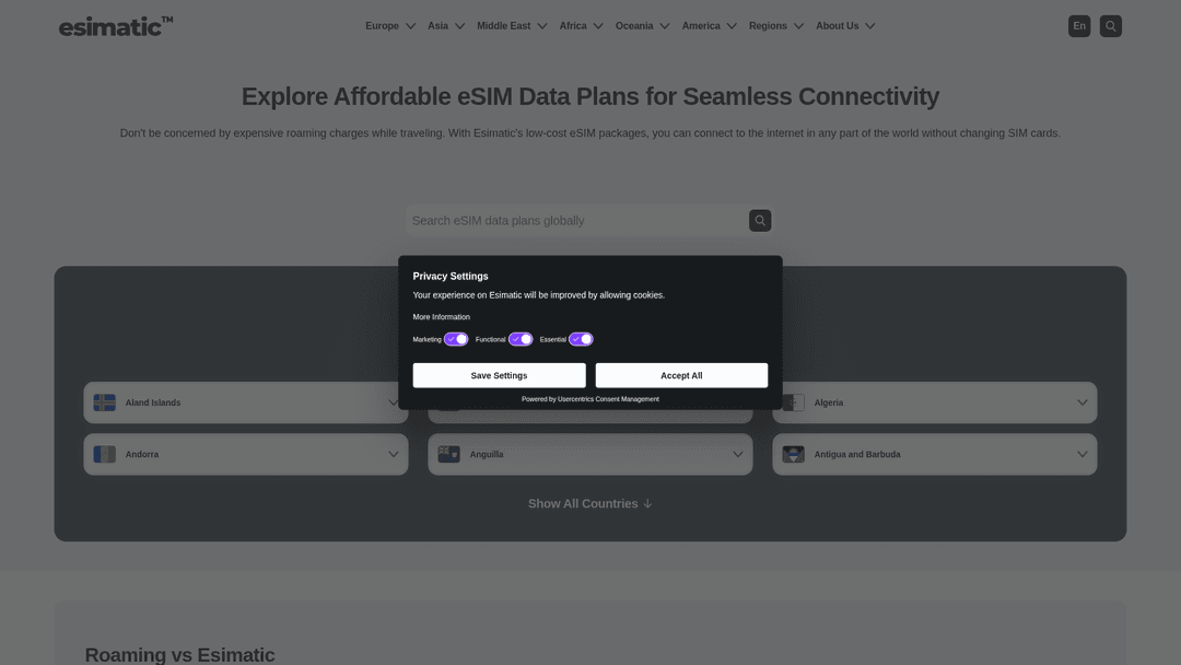 Site web Esimatic