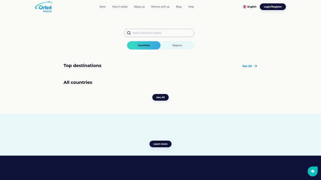 Orbit Mobile website