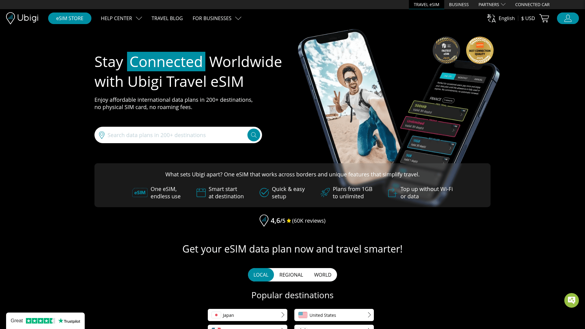 UBIGI website screenshot