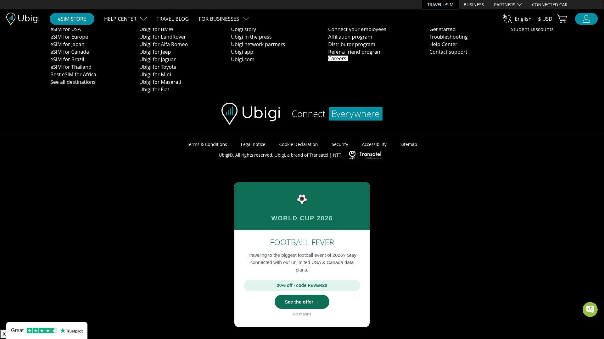 UBIGI website screenshot