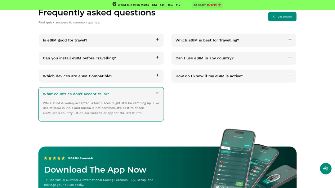 eSimCard website