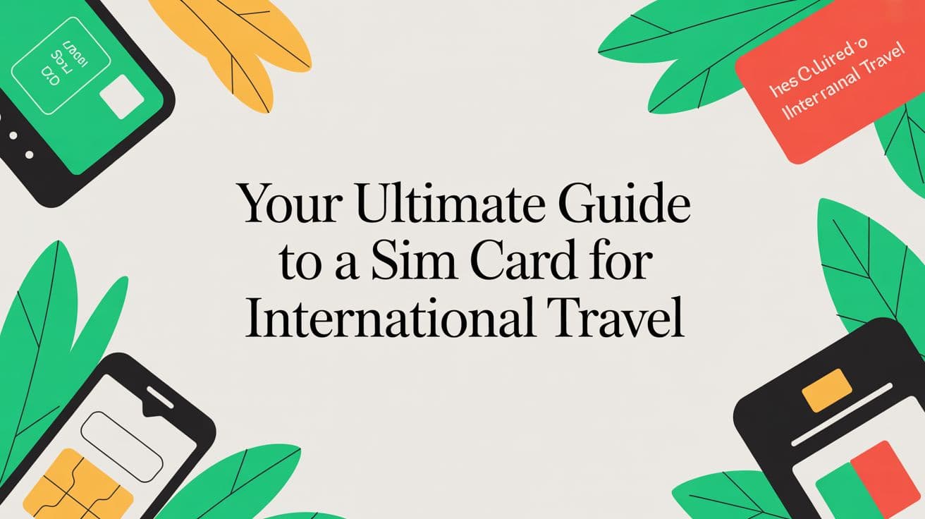 Your Ultimate Guide to a SIM Card for International Travel