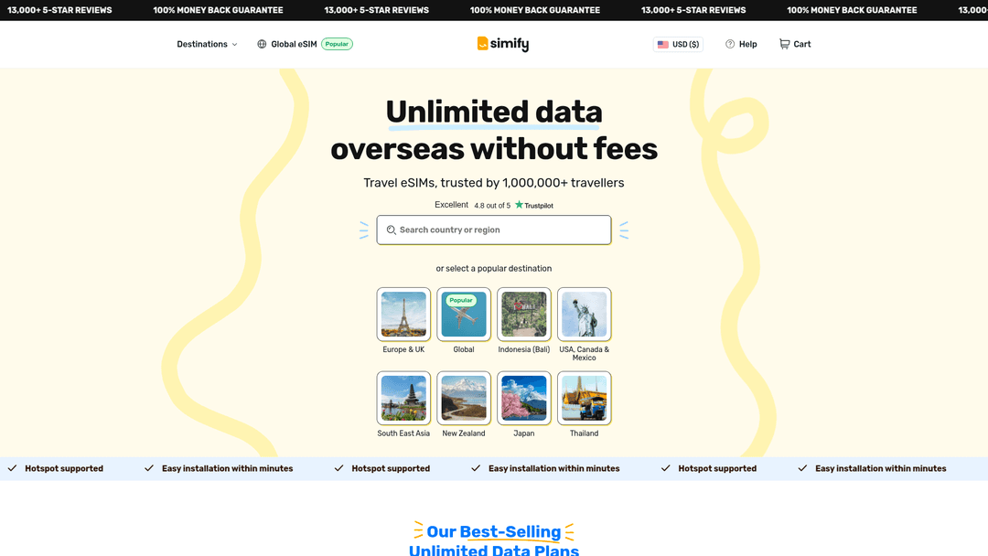 Site web Simify