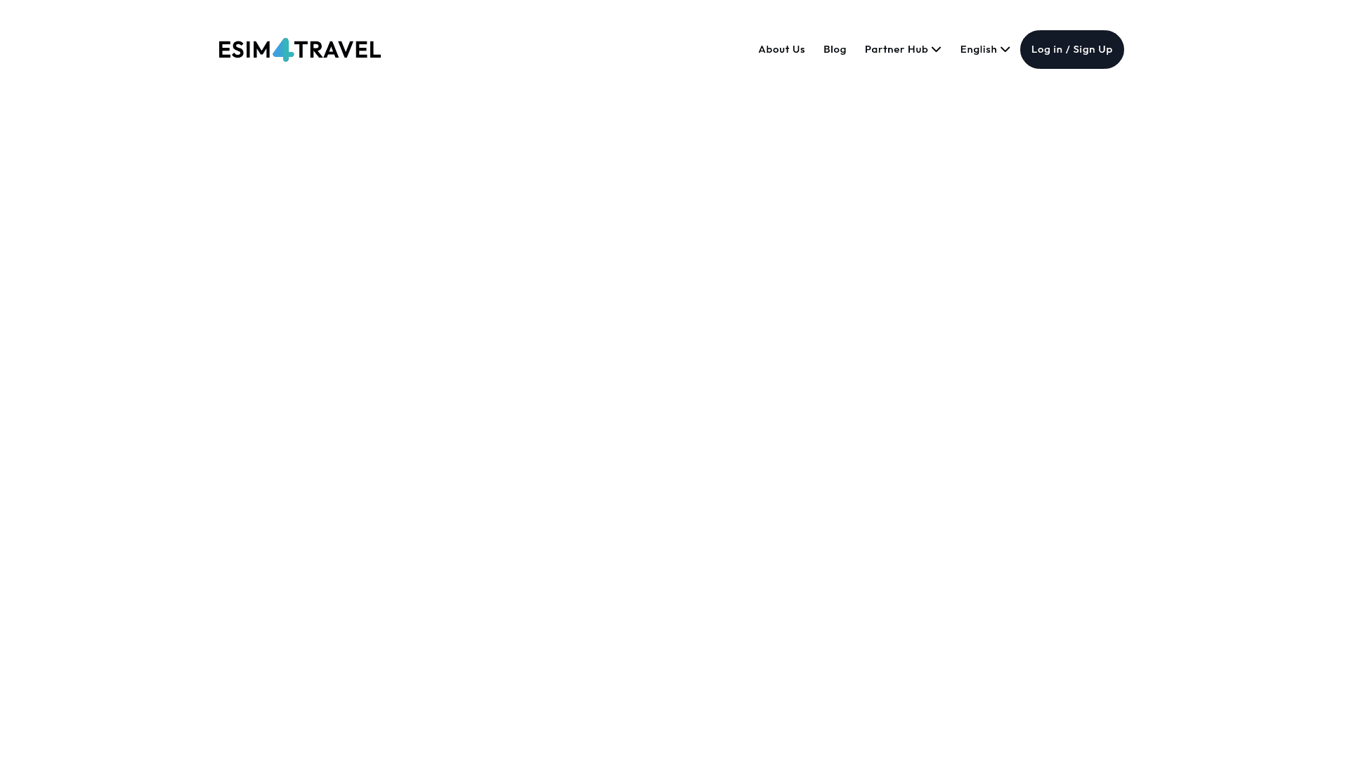 eSIM4Travel website screenshot