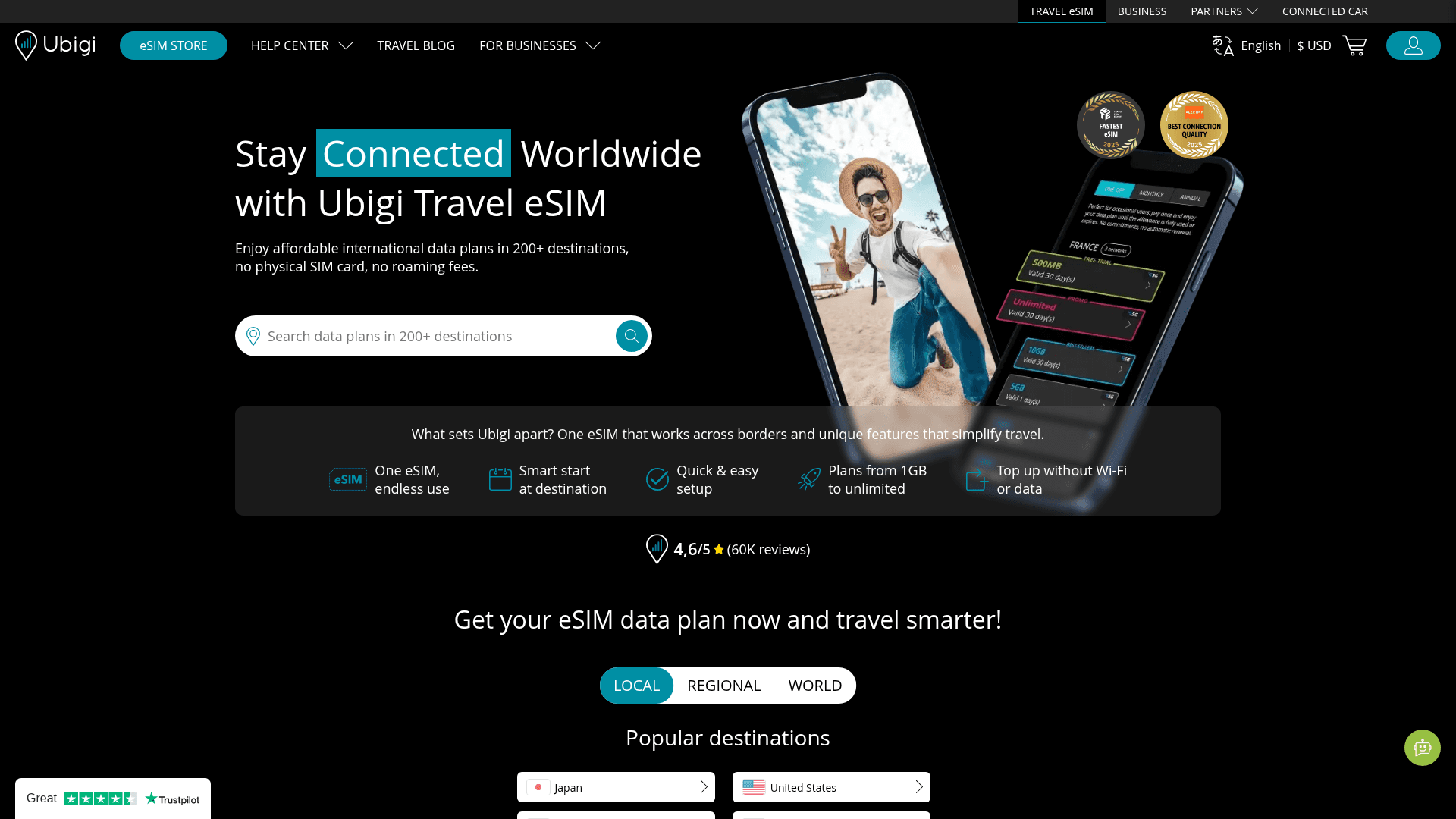 UBIGI website screenshot