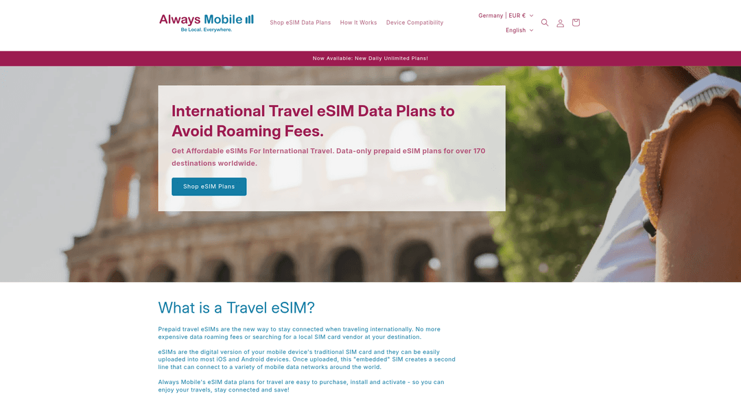 Always Mobile website