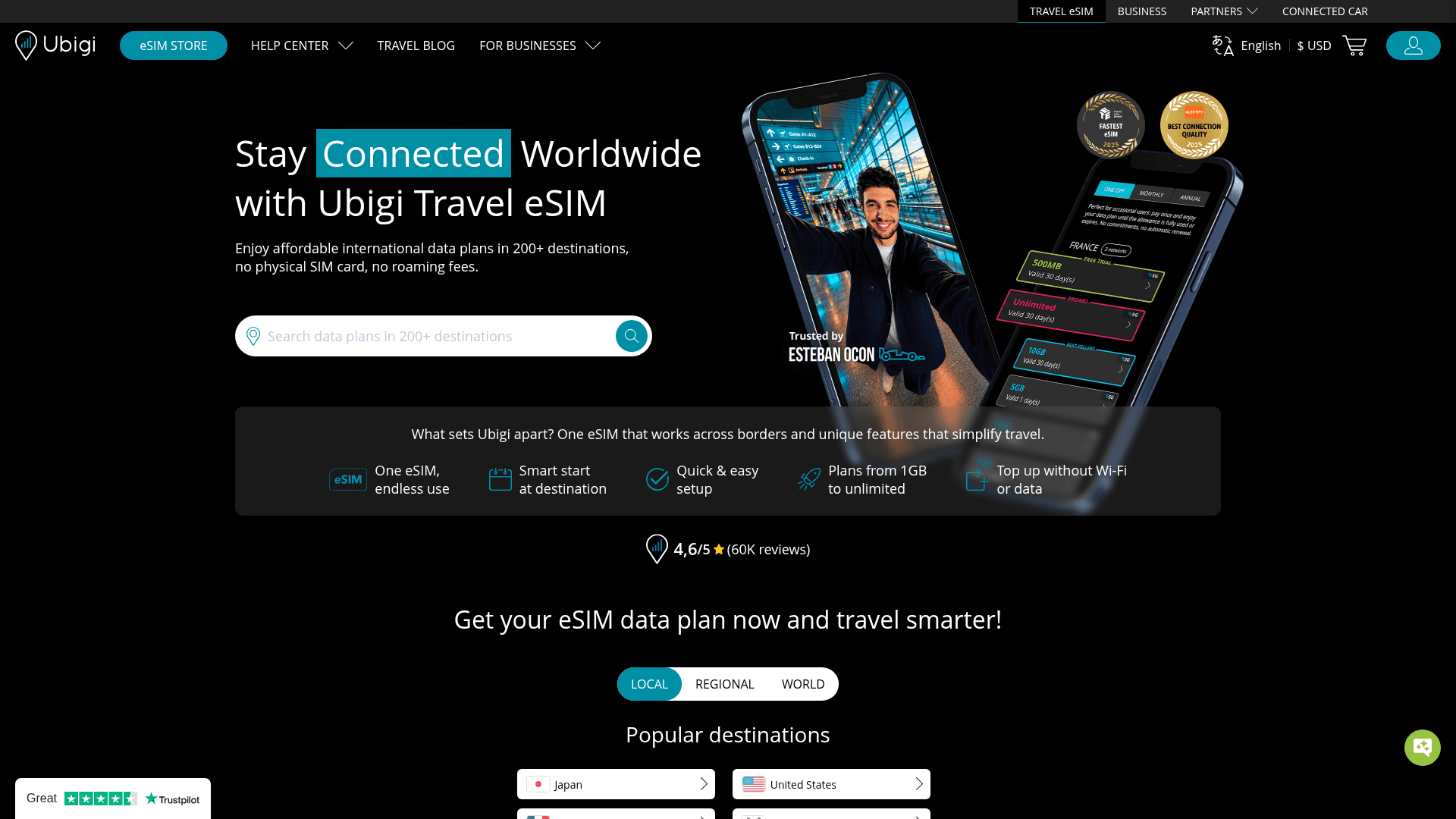 UBIGI website screenshot